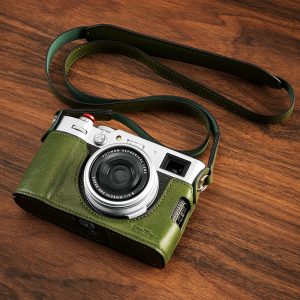 Smallrig Ensemble étui demi-housse en cuir pour FUJIFILM X100VI (Vert) 4701