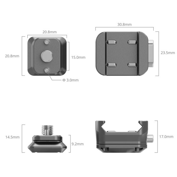 Smallrig Universal-Schnelllöse-Montageplatten-Set HawkLock H21 4491