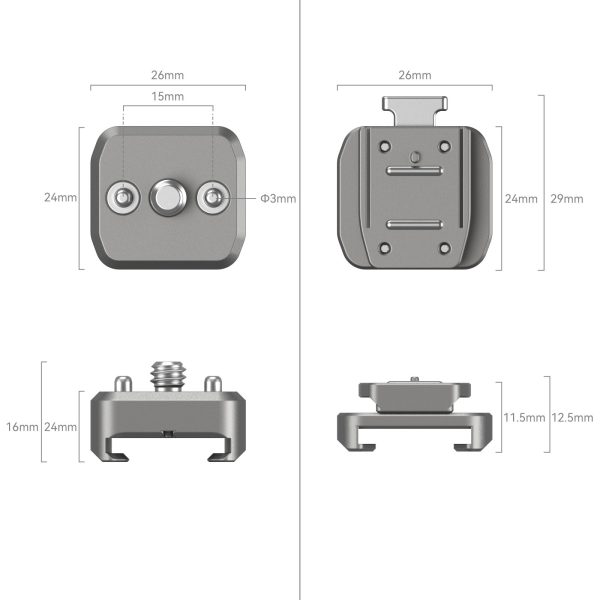Smallrig Quick-Release-Halterung HawkLock H18 mit Kaltschuh 4500