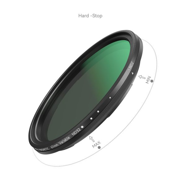 Smallrig Aufsteckbarer VND-Filter ND2-ND32 (1-5 Stopp) 67 mm 4581