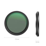 Smallrig Aufsteckbarer VND-Filter ND2-ND32 (1-5 Stopp) 67 mm 4581