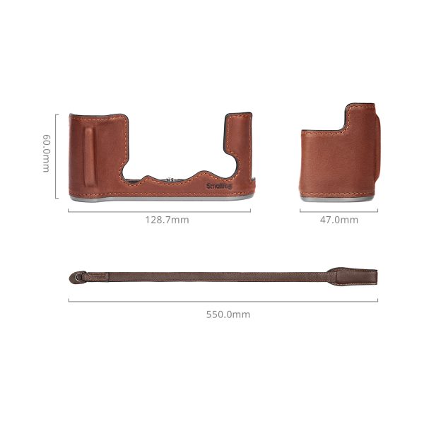 Smallrig Leather Half Case Kit for FUJIFILM X-T50 (Brown) 4710