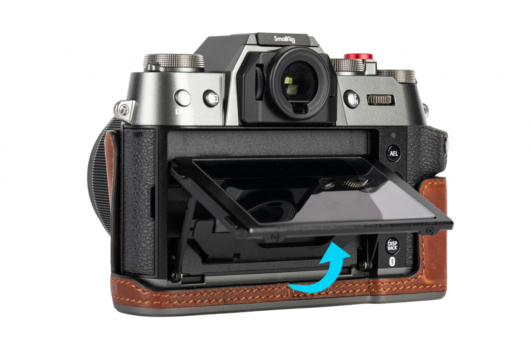 Étui Demi-cuir SmallRig Pour Fujifilm X-T5 - Style Rétro Avec Dragonne Et Bouton Obturateur