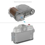 Smallrig L-shaped wooden handle for FUJIFILM X-T50 (Charcoal Silver) 4736