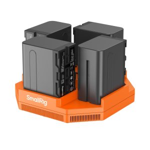 Smallrig NP-F970 4-Channel Camera Battery Charger and 4-Battery Kit