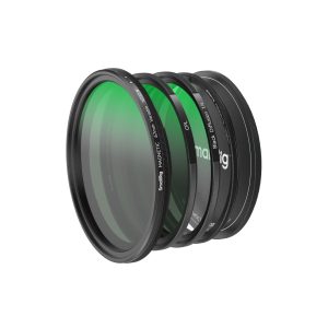 Smallrig Ensemble de filtres 5-en-1 VND 2-32 et CPL et effet de brouillard noir 1/4 (67mm) 4726