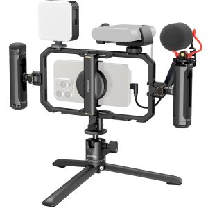 Smallrig Ensemble vidéo tout-en-un pour créateurs de vidéos sur smartphone avec système audio et d'éclairage édition pro rapide complète 4704