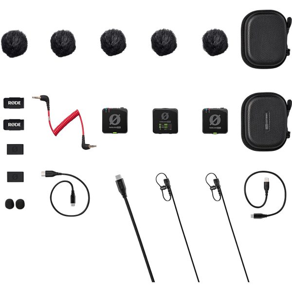 Rode Wireless PRO Dual HF Kit + Lavalier-Mikrofone und Zubehör