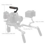 Smallrig Wooden Top Handle with 1/4''-20 Positioning Screw and ARRI 3/8''-16 5252