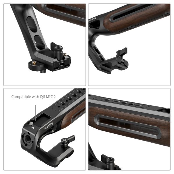 Smallrig Wooden Top Handle with NATO Mount 5251