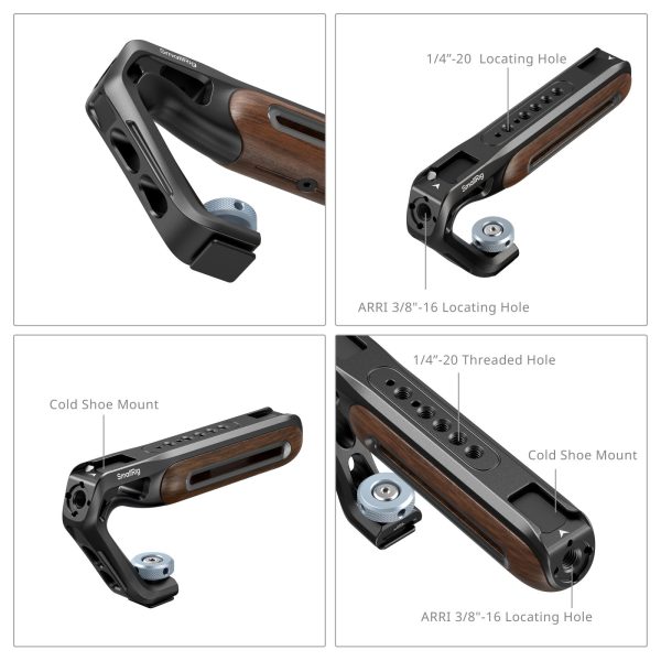 Smallrig Wooden Top Handle with 5250 Cold Press Mount
