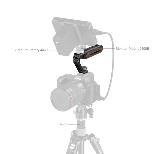 Smallrig Wooden Top Handle with 5250 Cold Press Mount
