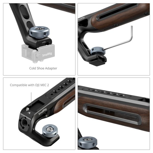 Smallrig Wooden Top Handle with 5250 Cold Press Mount