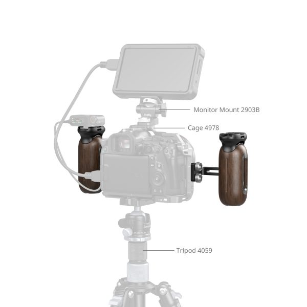 Smallrig Wooden Side Handle with 1/4"-20 Screw 5237