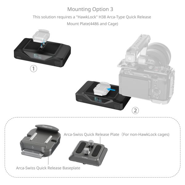 Smallrig CB75 Camera Base with 4826 Battery