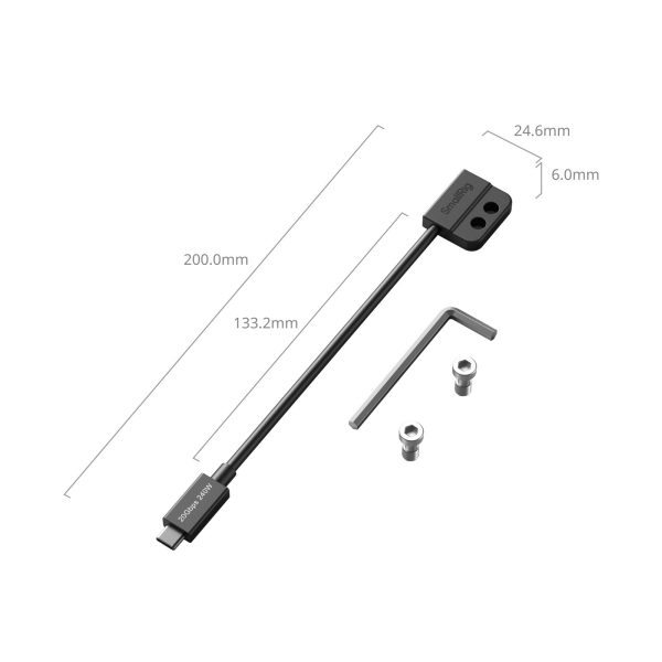 Smallrig Câble de données USB-C (Mâle à Femelle) 5078