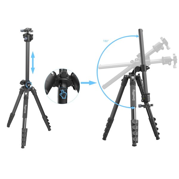 Smallrig Trépied de caméra professionnel overhead CT25 5290
