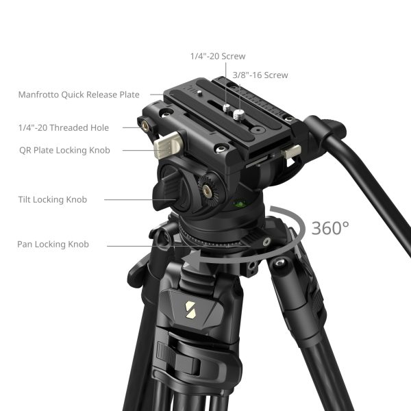 Smallrig AD-50 Max 5201 Carbonfaser-Videostativ