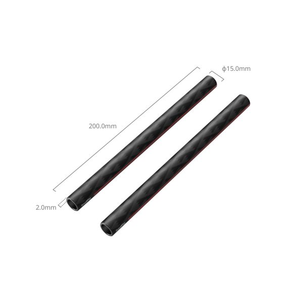 Smallrig Carbon Fiber Bars 15mm (Pack, 8") 5211