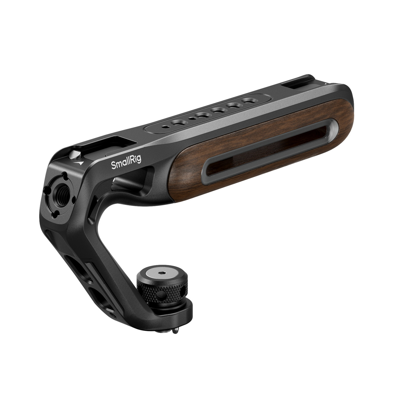 Smallrig Poignée supérieure en bois avec vis de positionnement 1/4''-20 et ARRI 3/8''-16 5252
