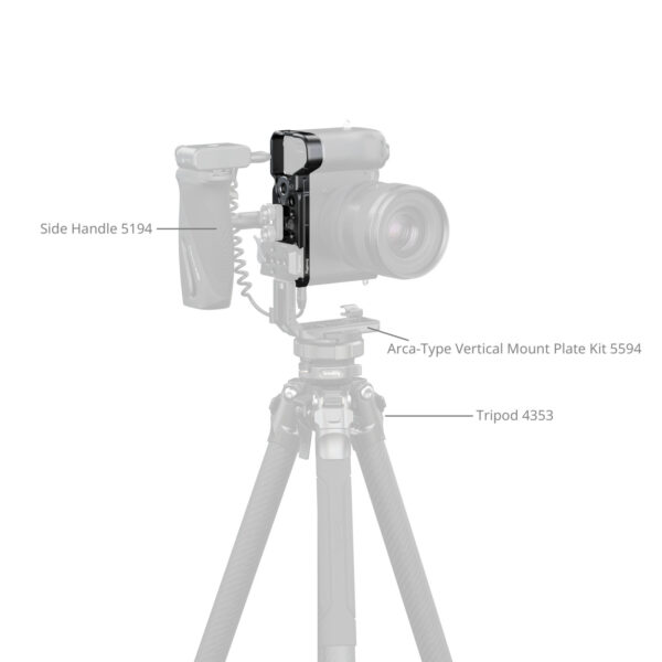 Smallrig Plaque de base avec emplacement pour Airtag pour Sony Alpha 7C II / Alpha 7CR (Noir) 5481