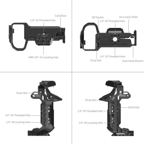 Smallrig Cage "Black Mamba" für Panasonic S1R II / S1 II / S1 IIE 5502