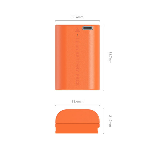 Smallrig Batterie pour appareil photo Canon LP-E6P - Orange 5407