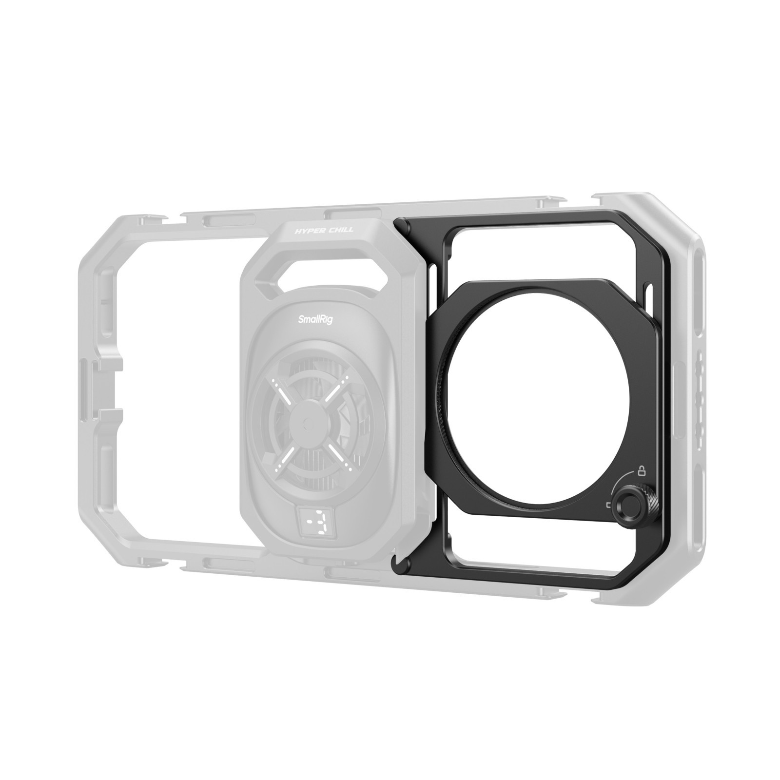 Smallrig 67mm Threaded Filter Adapter with Detachable Lens Hood for Universal Phone Cage (ID 4299B) 5277