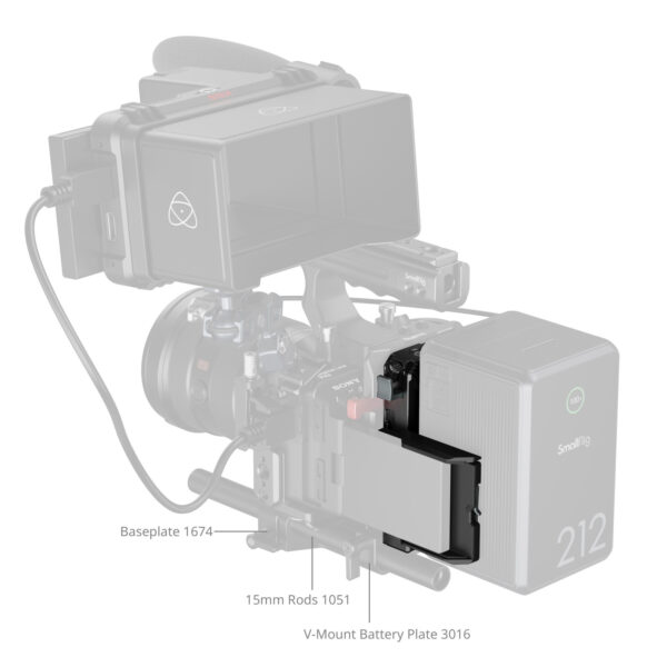 Smallrig Plaque de montage pour batterie V-Mount 5228 7 Smallrig Plaque de montage pour batterie V-Mount 5228