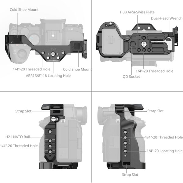 Smallrig Kit de cage "HawkLock" pour Sony Alpha 7R V / 7 IV / 7S III (Édition Avancée) 5599 5 Smallrig Kit de cage "HawkLock" pour Sony Alpha 7R V / 7 IV / 7S III (Édition Avancée) 5599