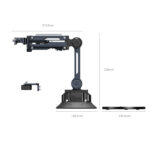 Smallrig Support d'amortisseur avec ventouse électronique pour DJI Osmo Pocket 3 / GoPro HERO13 Black / Insta360 X4 5507