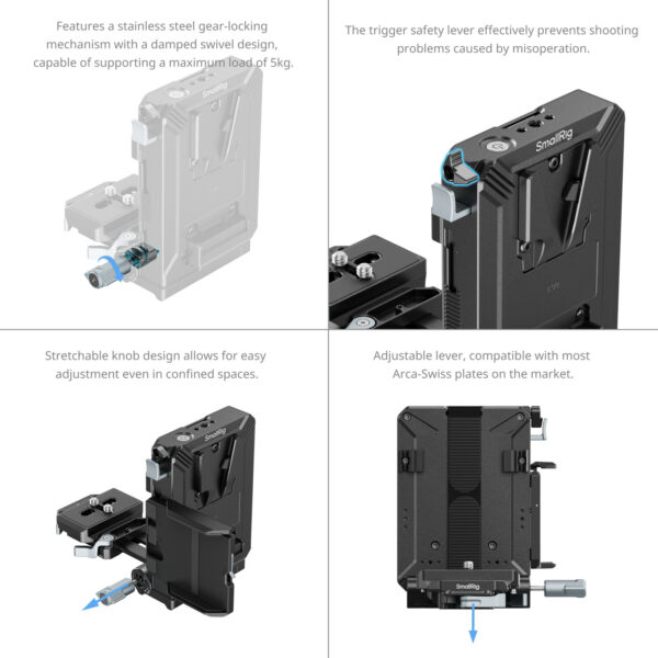 Smallrig V-Mount Battery Mounting Plate Kit 5227