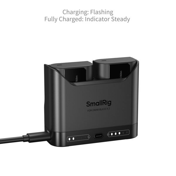 Smallrig Kit de charge rapide pour batteries de caméra DMW-BLK22 5487