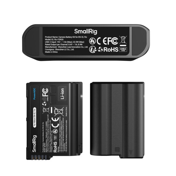 Smallrig Kit de charge rapide pour batteries EN-EL15c à camera 5486