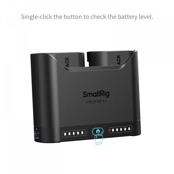 Smallrig Kit de charge rapide pour batteries d'appareil photo LP-E6P 5485