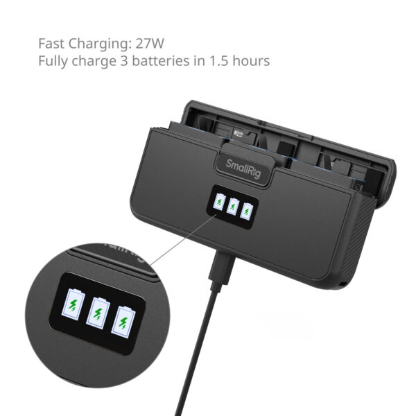 Smallrig Chargeur de batterie pour GoPro 9/10/11/12 5418