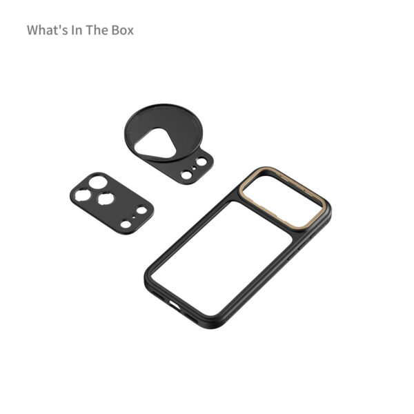 Smallrig Coque de protection légère pour photographie pour iPhone 17 Pro (Noire) 5790
