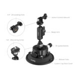 Smallrig Support à ventouse de 4,5" pour caméras d'action 5855