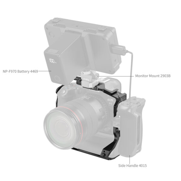 Smallrig Cage pour Canon EOS R5 Mark II avec poignée de batterie BG-R20 5623 3 Smallrig Cage pour Canon EOS R5 Mark II avec poignée de batterie BG-R20 5623