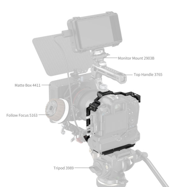 Smallrig Cage pour Canon EOS R5 Mark II avec poignée de batterie BG-R20 5623 4 Smallrig Cage pour Canon EOS R5 Mark II avec poignée de batterie BG-R20 5623