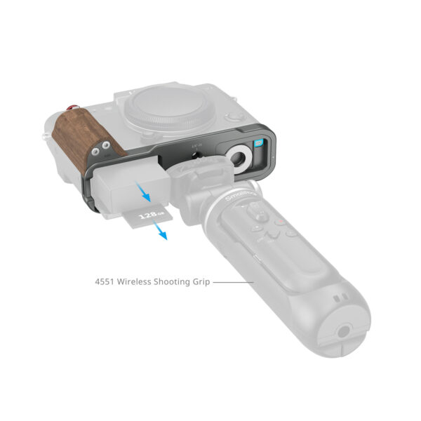 Smallrig Plaque de montage en L avec poignée en bois pour FUJIFILM X-T30 / X-T30 II / X-T30 III (Argent Charbon) 5668 5 Smallrig Plaque de montage en L avec poignée en bois pour FUJIFILM X-T30 / X-T30 II / X-T30 III (Argent Charbon) 5668