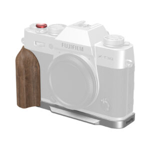 Smallrig Plaque de montage en L avec poignée en bois pour FUJIFILM X-T30 / X-T30 II / X-T30 III (Argent) 5667
