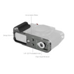Smallrig Plaque de montage en L avec poignée en silicone pour FUJIFILM X-T30 / X-T30 II / X-T30 III (Argent Charbon) 5665