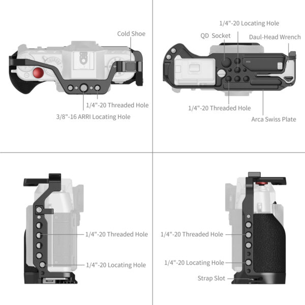 Smallrig Cage pour FUJIFILM X-T30 / X-T30 II / X-T30 III 5662 3 Smallrig Cage pour FUJIFILM X-T30 / X-T30 II / X-T30 III 5662