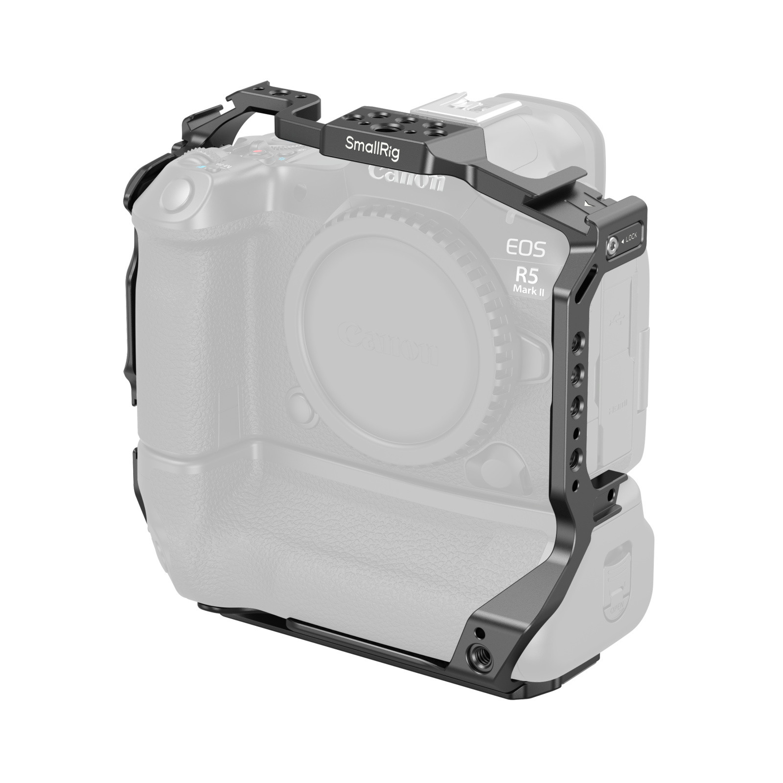 Smallrig Cage pour Canon EOS R5 Mark II avec poignée de batterie BG-R20 5623