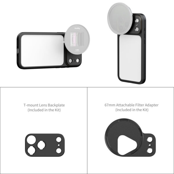 Smallrig Coque légère de protection pour iPhone 17 Pro Max (Noire) 5793