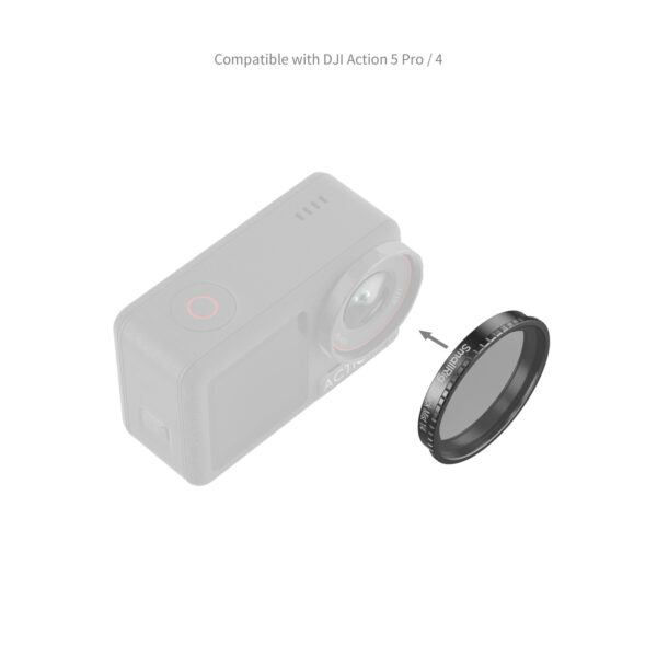 Smallrig Filtre noir à effet "Black Mist" 1/4 à fixer pour DJI Osmo Action 5 Pro / 4 5836 2 Smallrig Filtre noir à effet "Black Mist" 1/4 à fixer pour DJI Osmo Action 5 Pro / 4 5836