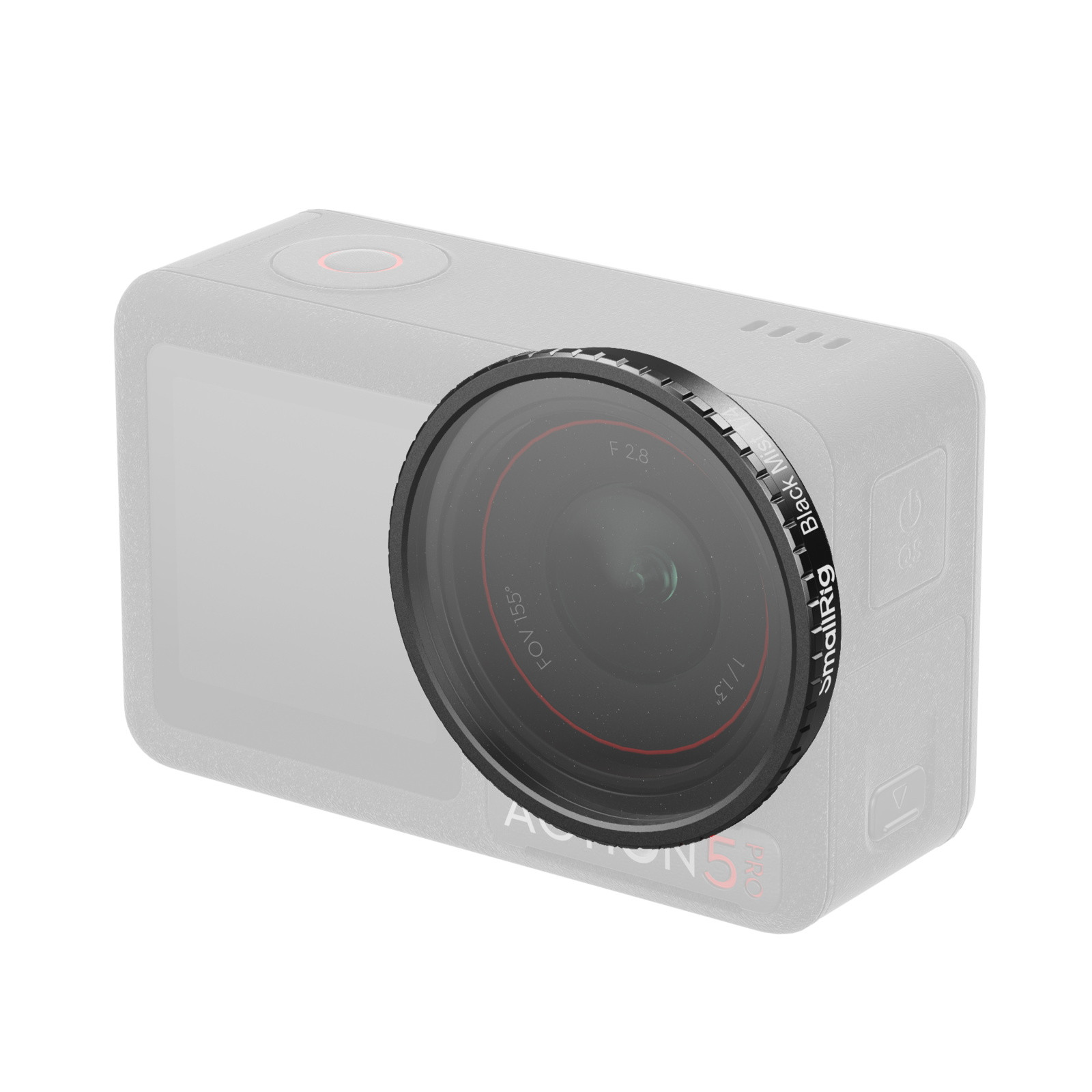 Smallrig Filtre noir à effet "Black Mist" 1/4 à fixer pour DJI Osmo Action 5 Pro / 4 5836